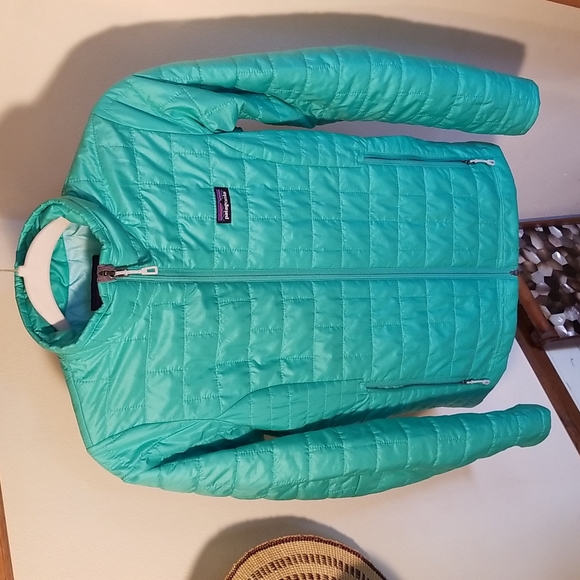 Patagonia Micro Puff XS Coat Mint Teal Blue Green - Picture 3 of 9